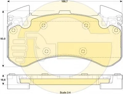 Комплект тормозных колодок, дисковый тормоз GIRLING купить