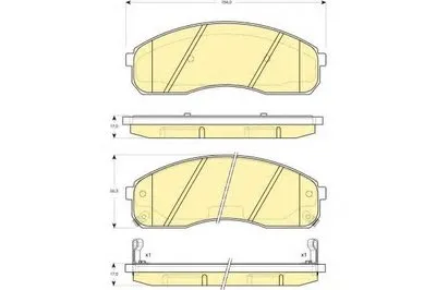 Комплект тормозных колодок, дисковый тормоз GIRLING купить