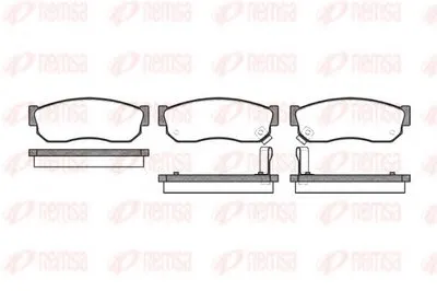 Комплект тормозных колодок, дисковый тормоз KAWE купить