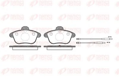 Комплект тормозных колодок, дисковый тормоз KAWE купить