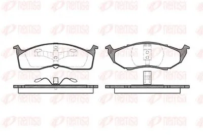 Комплект тормозных колодок, дисковый тормоз KAWE купить