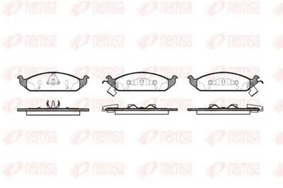 Комплект тормозных колодок, дисковый тормоз KAWE купить
