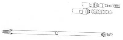 Трос, стояночная тормозная система KAWE купить