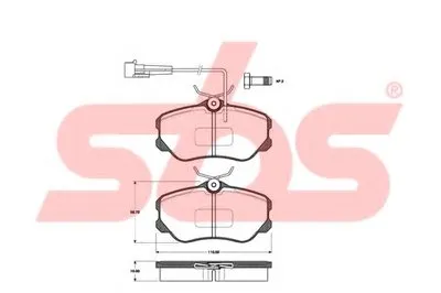 Комплект тормозных колодок, дисковый тормоз sbs купить