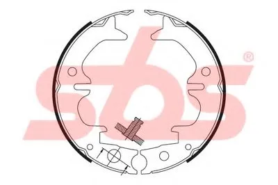 Комплект тормозных колодок, стояночная тормозная система sbs купить