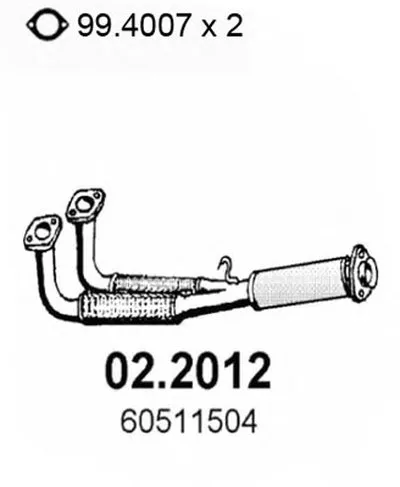 Предглушитель выхлопных газов ASSO купить