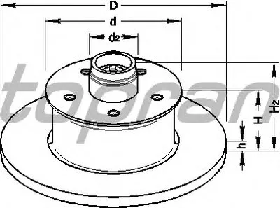 Тормозной диск TOPRAN купить