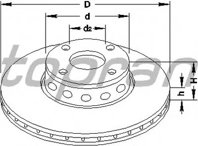 Тормозной диск TOPRAN купить