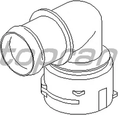 Фланец охлаждающей жидкости TOPRAN купить