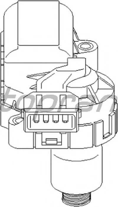 Поворотная заслонка, подвод воздуха TOPRAN купить