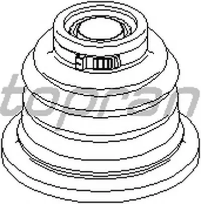 Комплект пылника, приводной вал TOPRAN купить