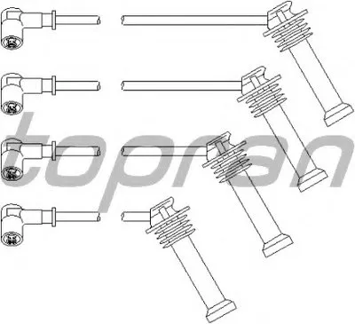 Комплект проводов зажигания TOPRAN купить