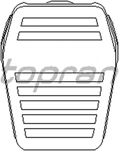 Педальные накладка, педаль тормоз TOPRAN купить