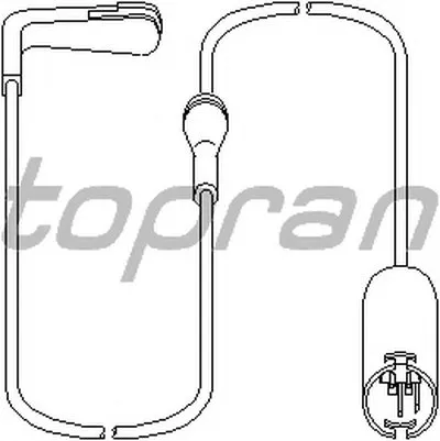 Датчик, износ тормозных колодок TOPRAN купить