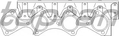 Прокладка, выпускной коллектор TOPRAN купить
