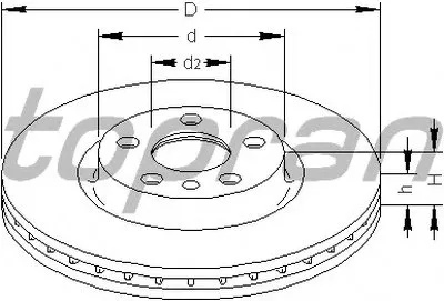Тормозной диск TOPRAN купить