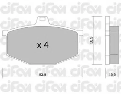 Комплект тормозных колодок, дисковый тормоз CIFAM купить