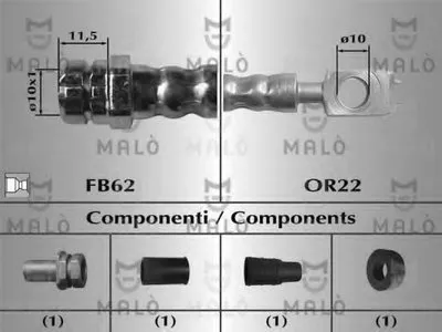 Тормозной шланг MALÒ купить