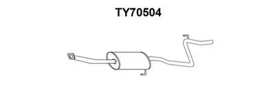 Средний глушитель выхлопных газов VENEPORTE купить