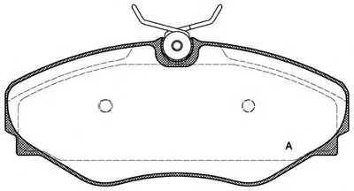 Комплект тормозных колодок, дисковый тормоз ADVANCE OPEN PARTS купить