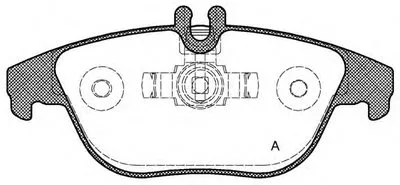 Комплект тормозных колодок, дисковый тормоз ADVANCE OPEN PARTS купить