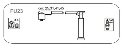 Комплект проводов зажигания JANMOR купить