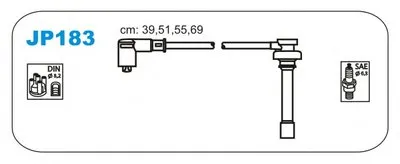 Комплект проводов зажигания JANMOR купить