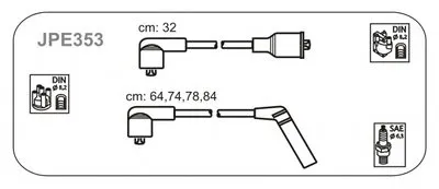 Комплект проводов зажигания JANMOR купить