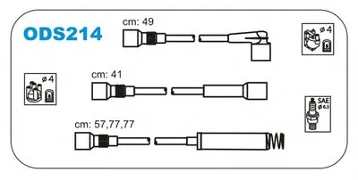 Комплект проводов зажигания JANMOR купить