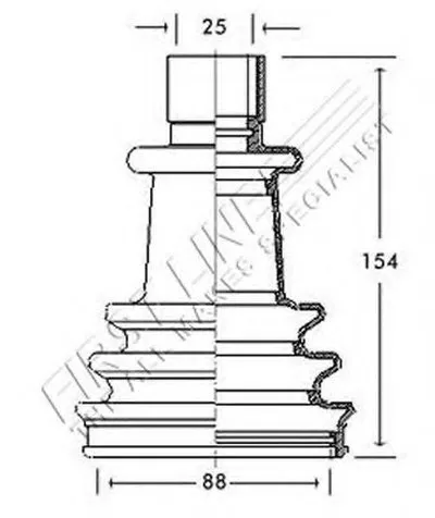 Пыльник, приводной вал FIRST LINE купить