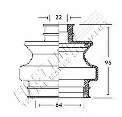 Пыльник, приводной вал FIRST LINE купить