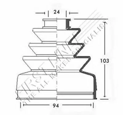 Пыльник, приводной вал FIRST LINE купить