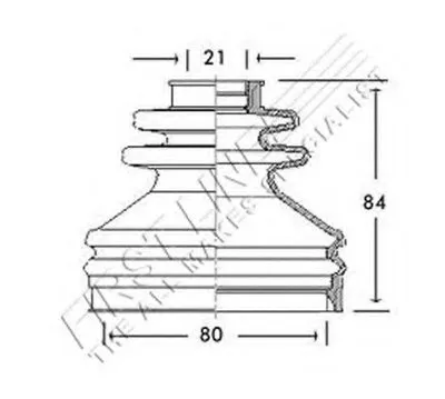 Пыльник, приводной вал FIRST LINE купить