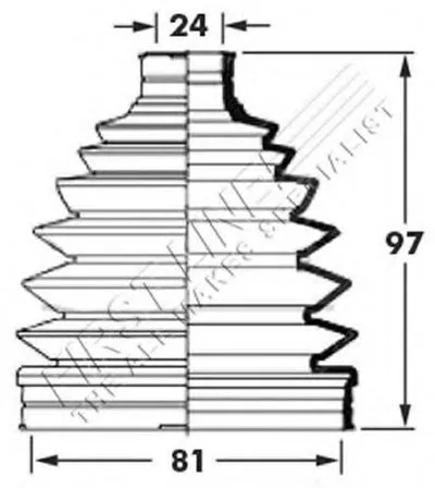 Пыльник, приводной вал FIRST LINE купить