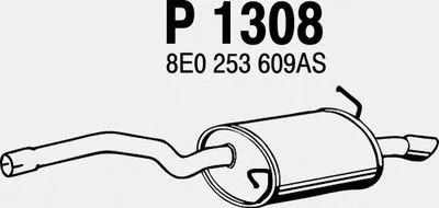 Глушитель выхлопных газов конечный FENNO купить