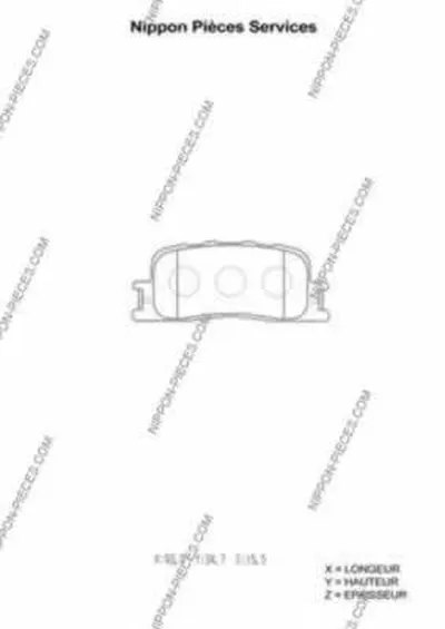 Комплект тормозных колодок, дисковый тормоз NPS купить