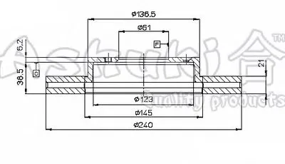 Тормозной диск ASHUKI купить
