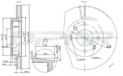 Тормозной диск DITAS купить