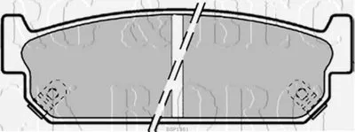 Комплект тормозных колодок, дисковый тормоз BORG & BECK купить