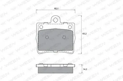Комплект тормозных колодок, дисковый тормоз WEEN купить