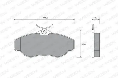 Комплект тормозных колодок, дисковый тормоз WEEN купить