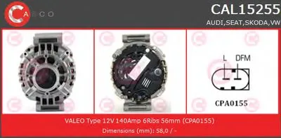 Генератор GENUINE SERIES CASCO купить