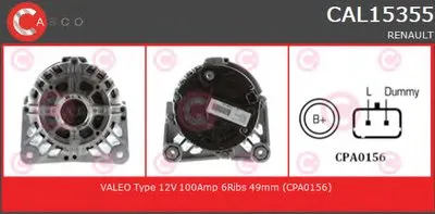 Генератор GENUINE SERIES CASCO купить