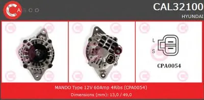 Генератор BRAND NEW SERIES CASCO купить