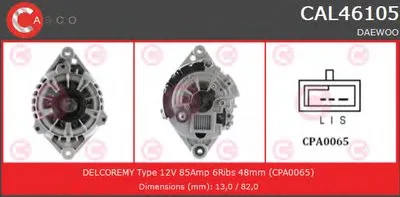 Генератор BRAND NEW SERIES CASCO купить