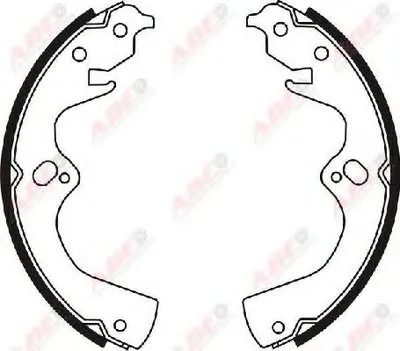 Комплект тормозных колодок ABE купить