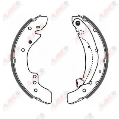 Комплект тормозных колодок ABE купить