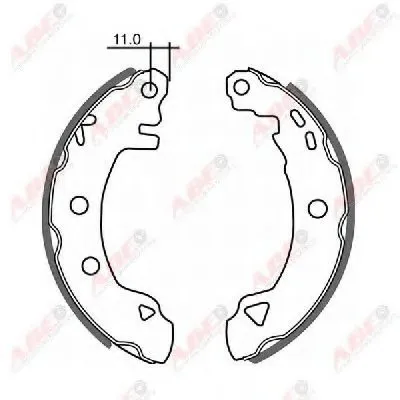 Комплект тормозных колодок ABE купить