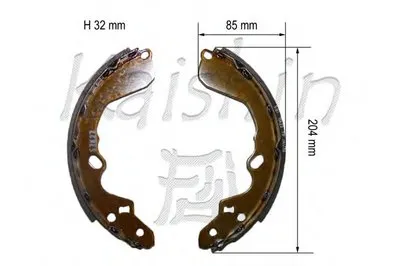 Комплект тормозных колодок KAISHIN купить
