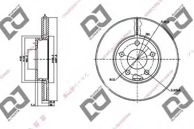 Тормозной диск DJ PARTS купить